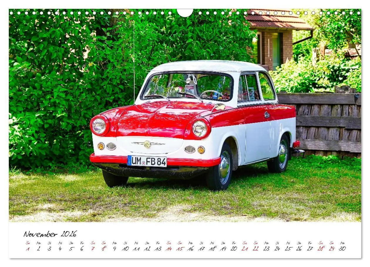 Bild: 9783516596038 | Trabi-Treffen (Wandkalender 2026 DIN A3 quer), CALVENDO Monatskalender