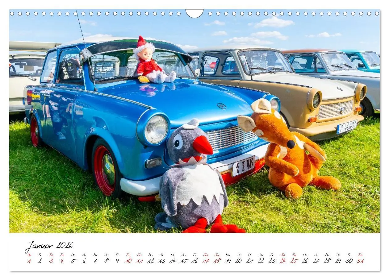 Bild: 9783516596038 | Trabi-Treffen (Wandkalender 2026 DIN A3 quer), CALVENDO Monatskalender