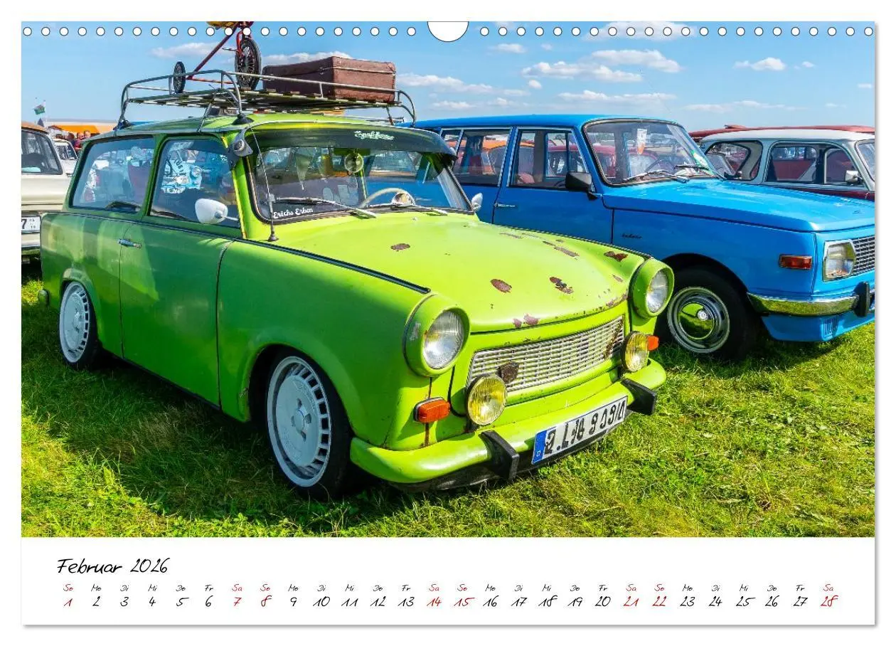 Bild: 9783516596038 | Trabi-Treffen (Wandkalender 2026 DIN A3 quer), CALVENDO Monatskalender