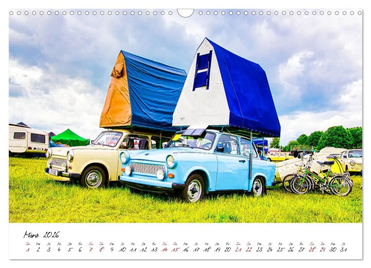 Bild: 9783516596038 | Trabi-Treffen (Wandkalender 2026 DIN A3 quer), CALVENDO Monatskalender
