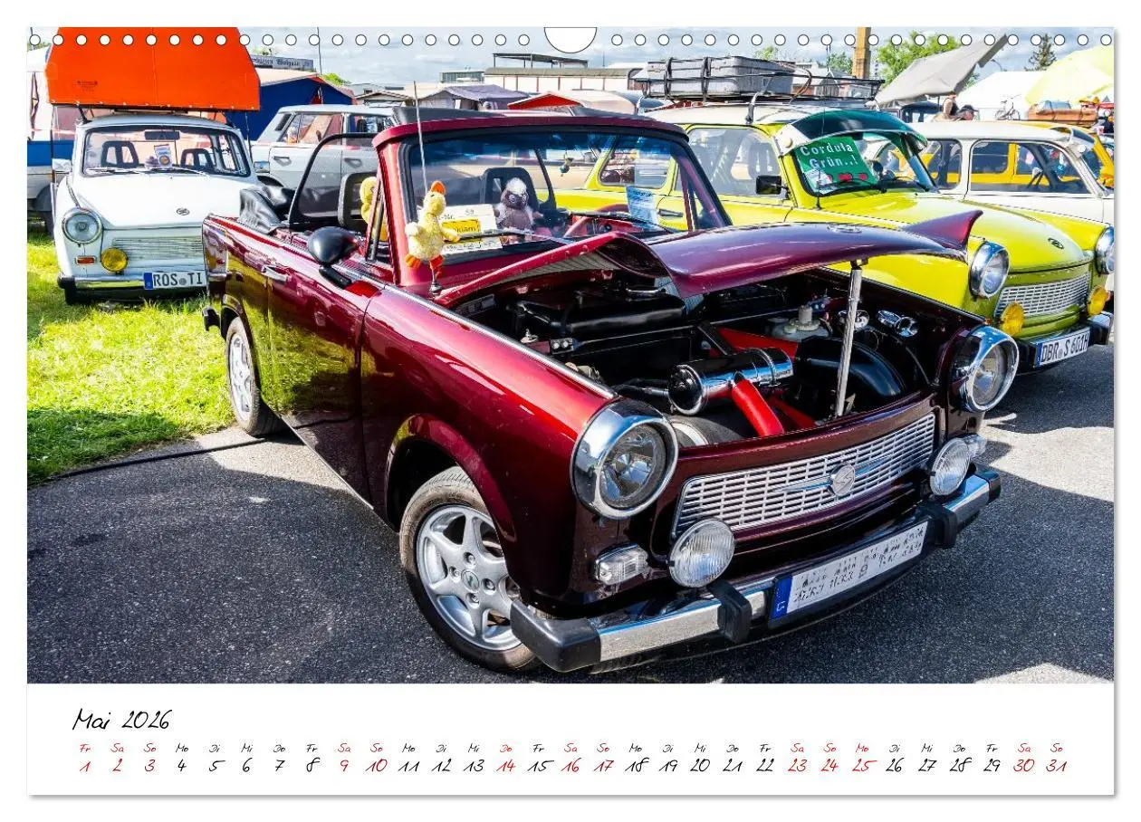 Bild: 9783516596038 | Trabi-Treffen (Wandkalender 2026 DIN A3 quer), CALVENDO Monatskalender