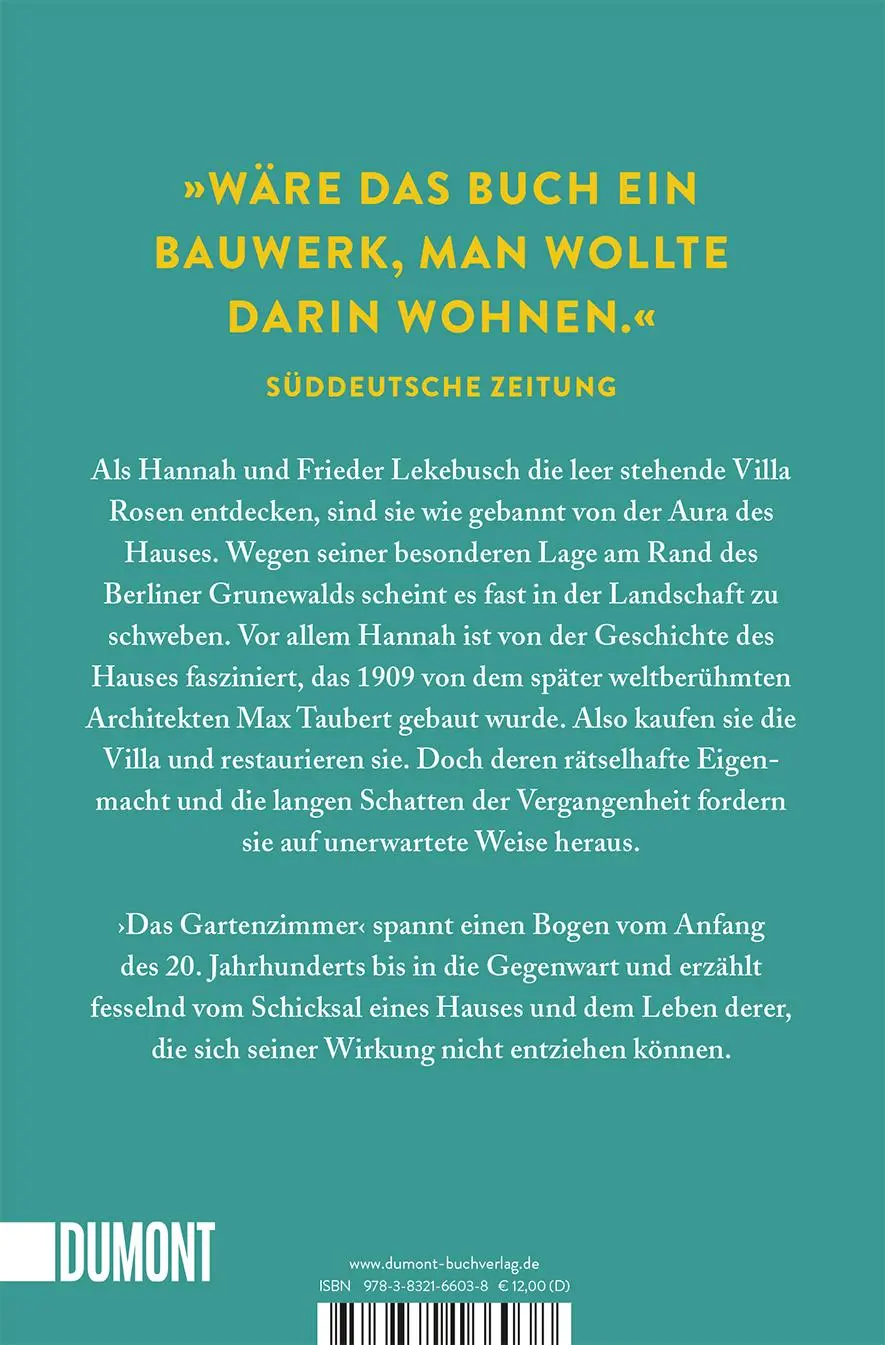 Rückseite: 9783832166038 | Das Gartenzimmer | Roman | Andreas Schäfer | Taschenbuch | 352 S.