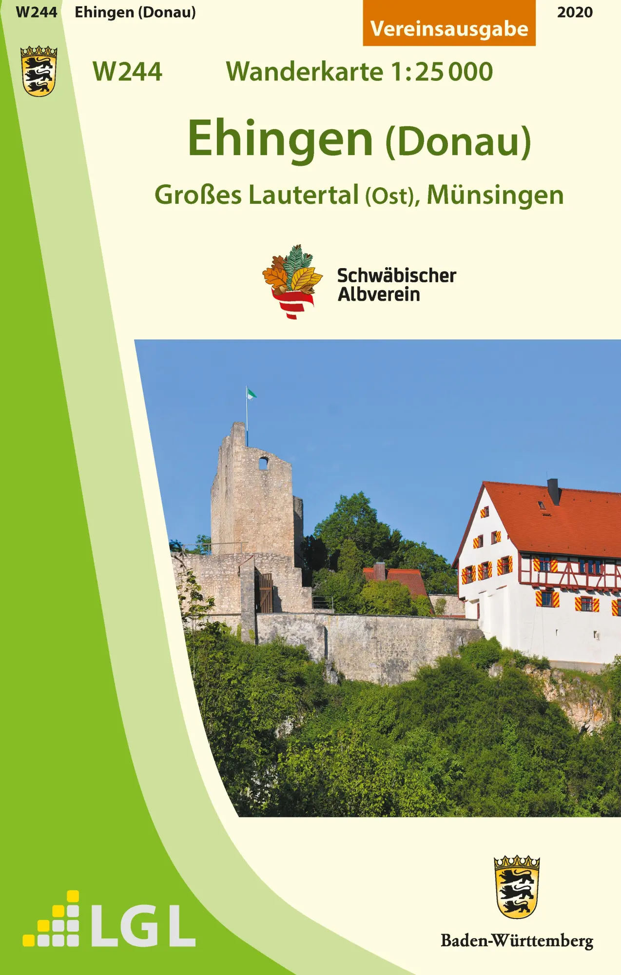 Cover: 9783947486038 | Ehingen (Donau) - Großes Lautertal (Ost), Münsingen. Wanderkarte...