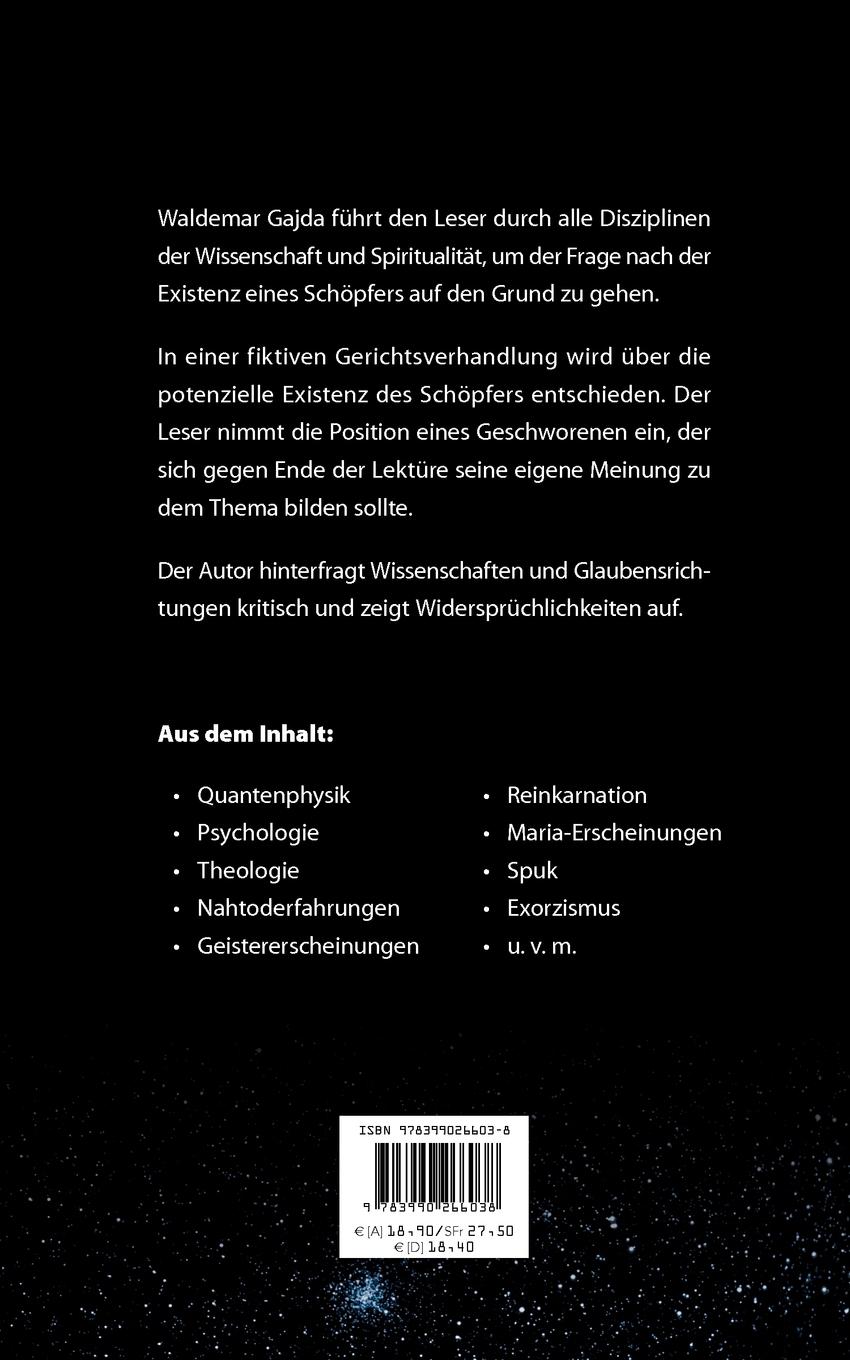 Rückseite: 9783990266038 | Plädoyer für den Schöpfer | Waldemar Gajda | Taschenbuch | 252 S.