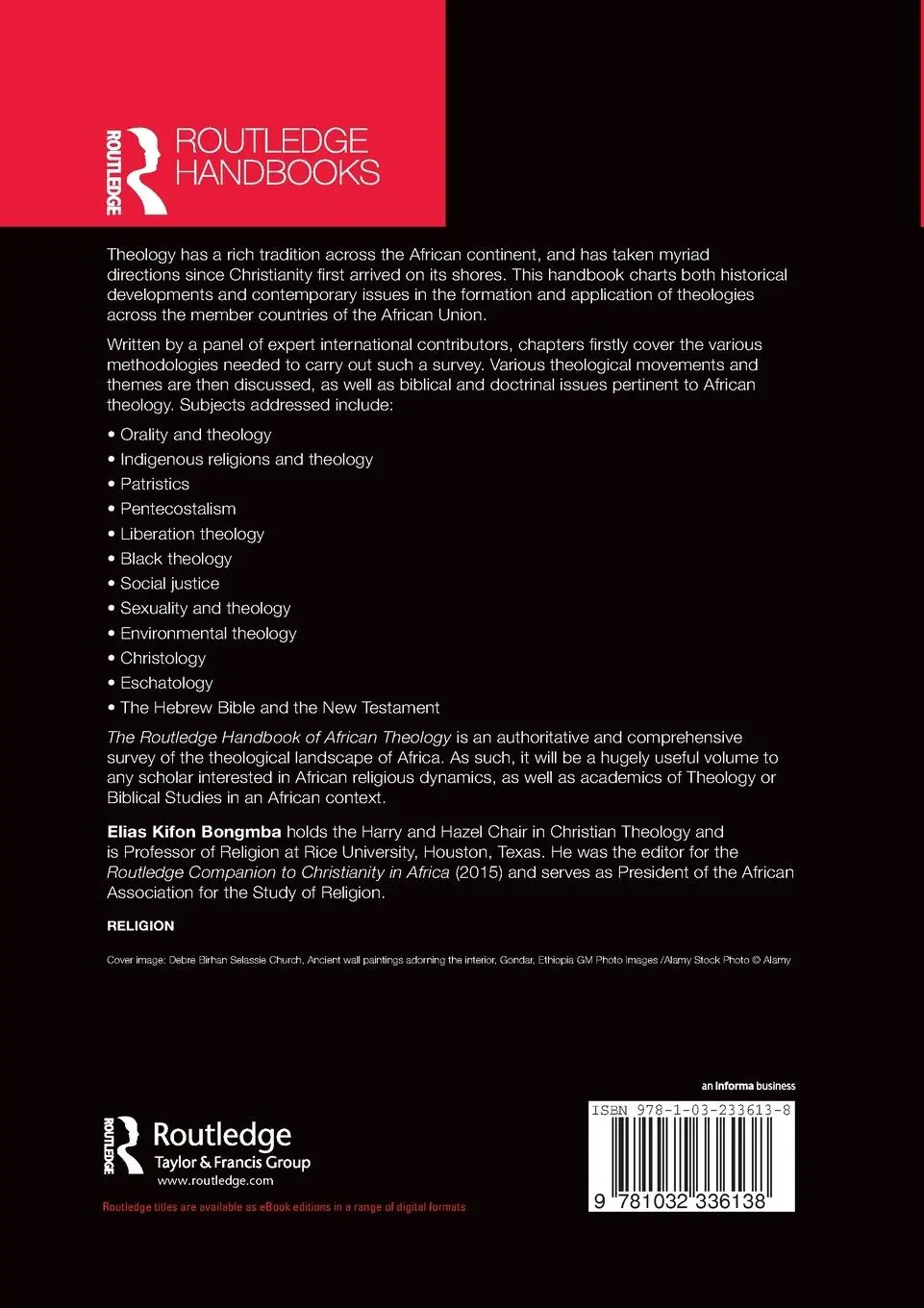 Rückseite: 9781032336138 | The Routledge Handbook of African Theology | Elias Kifon Bongmba