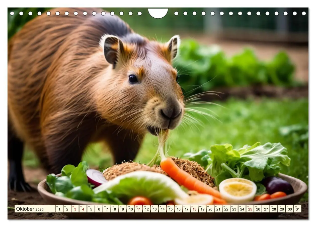 Bild: 9783457326138 | Capybaras - Wasserschweine die Herren der Gräser (Wandkalender 2026...
