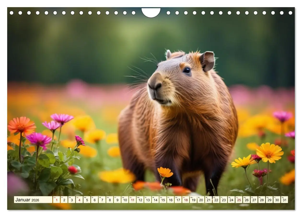 Bild: 9783457326138 | Capybaras - Wasserschweine die Herren der Gräser (Wandkalender 2026...