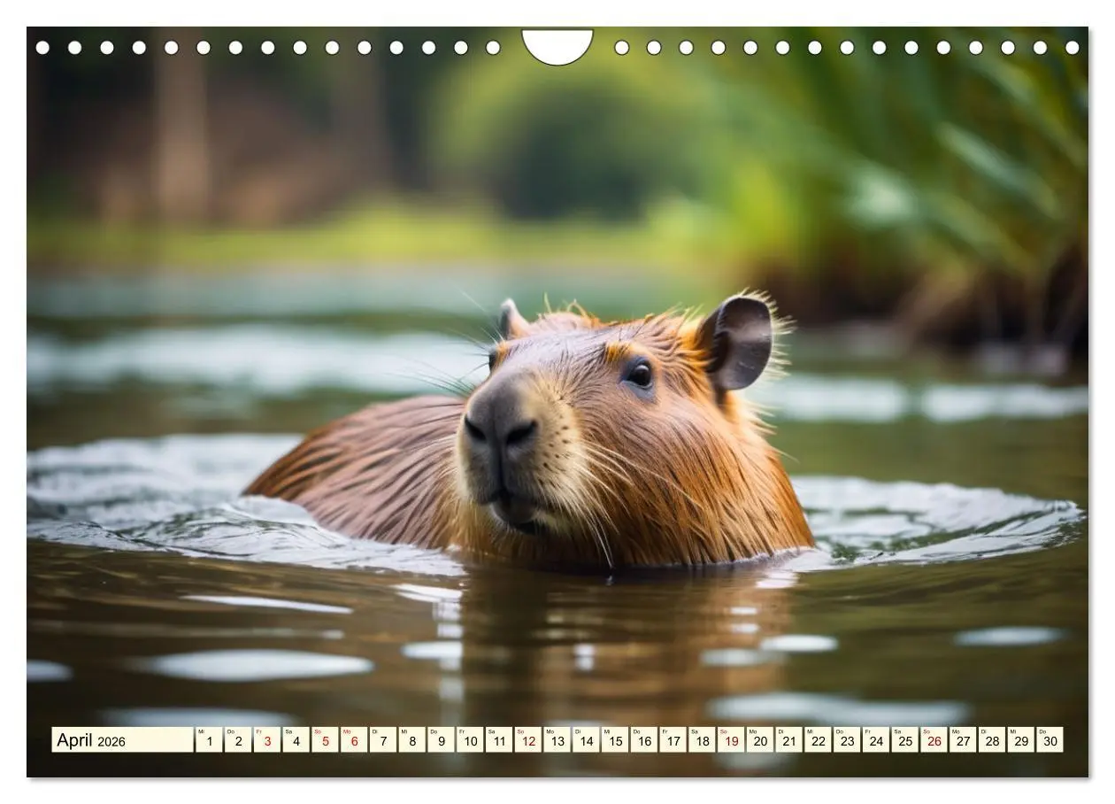 Bild: 9783457326138 | Capybaras - Wasserschweine die Herren der Gräser (Wandkalender 2026...