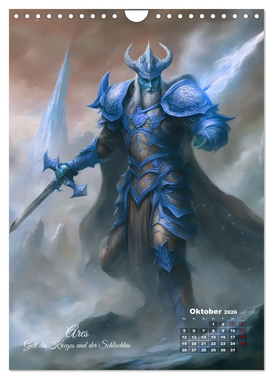 Bild: 9783516276138 | Zwölf Götter der griechischen Mythologie (Wandkalender 2026 DIN A4...