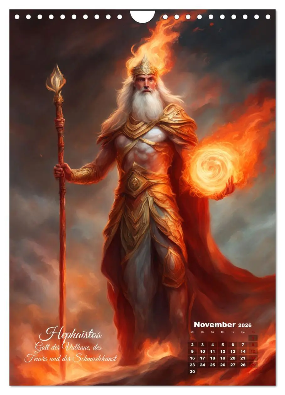 Bild: 9783516276138 | Zwölf Götter der griechischen Mythologie (Wandkalender 2026 DIN A4...