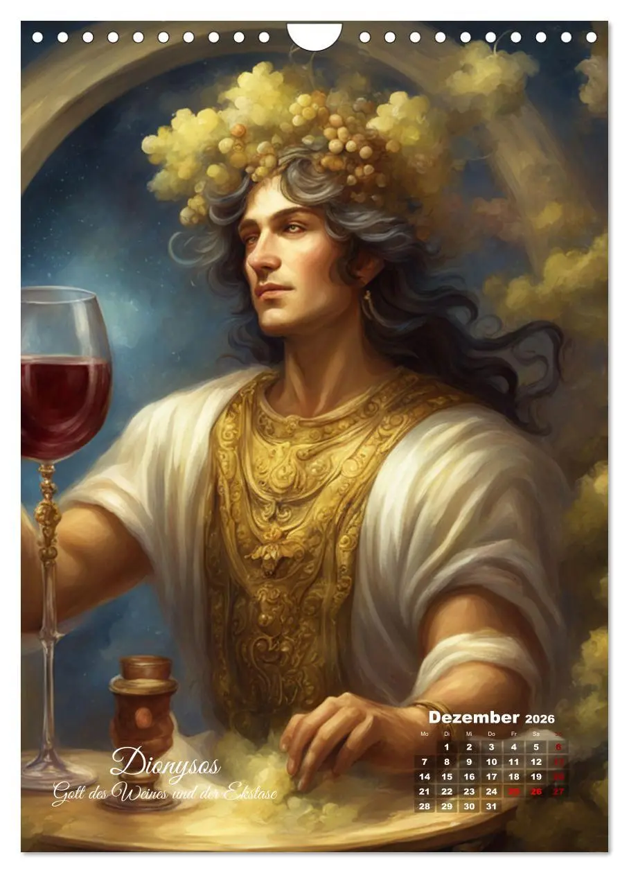 Bild: 9783516276138 | Zwölf Götter der griechischen Mythologie (Wandkalender 2026 DIN A4...