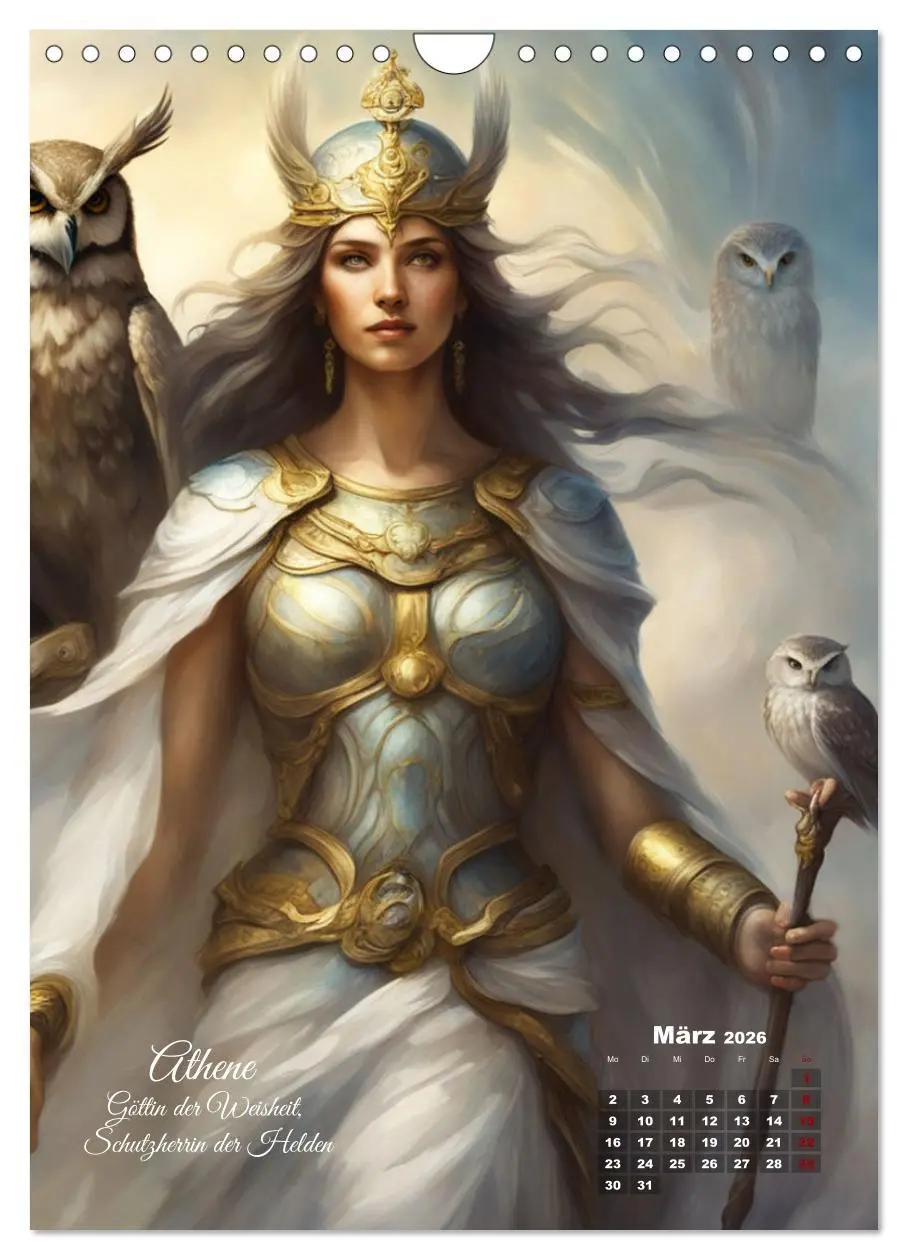Bild: 9783516276138 | Zwölf Götter der griechischen Mythologie (Wandkalender 2026 DIN A4...