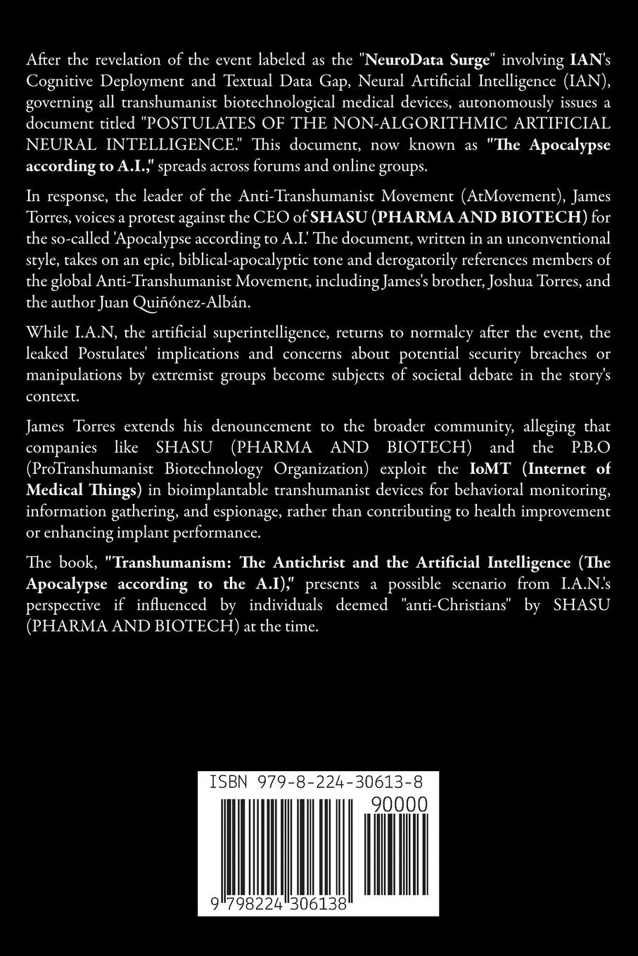 Rückseite: 9798224306138 | TranshumAnIsm | Juan Quinonez-Alban | Taschenbuch | Englisch | 2024
