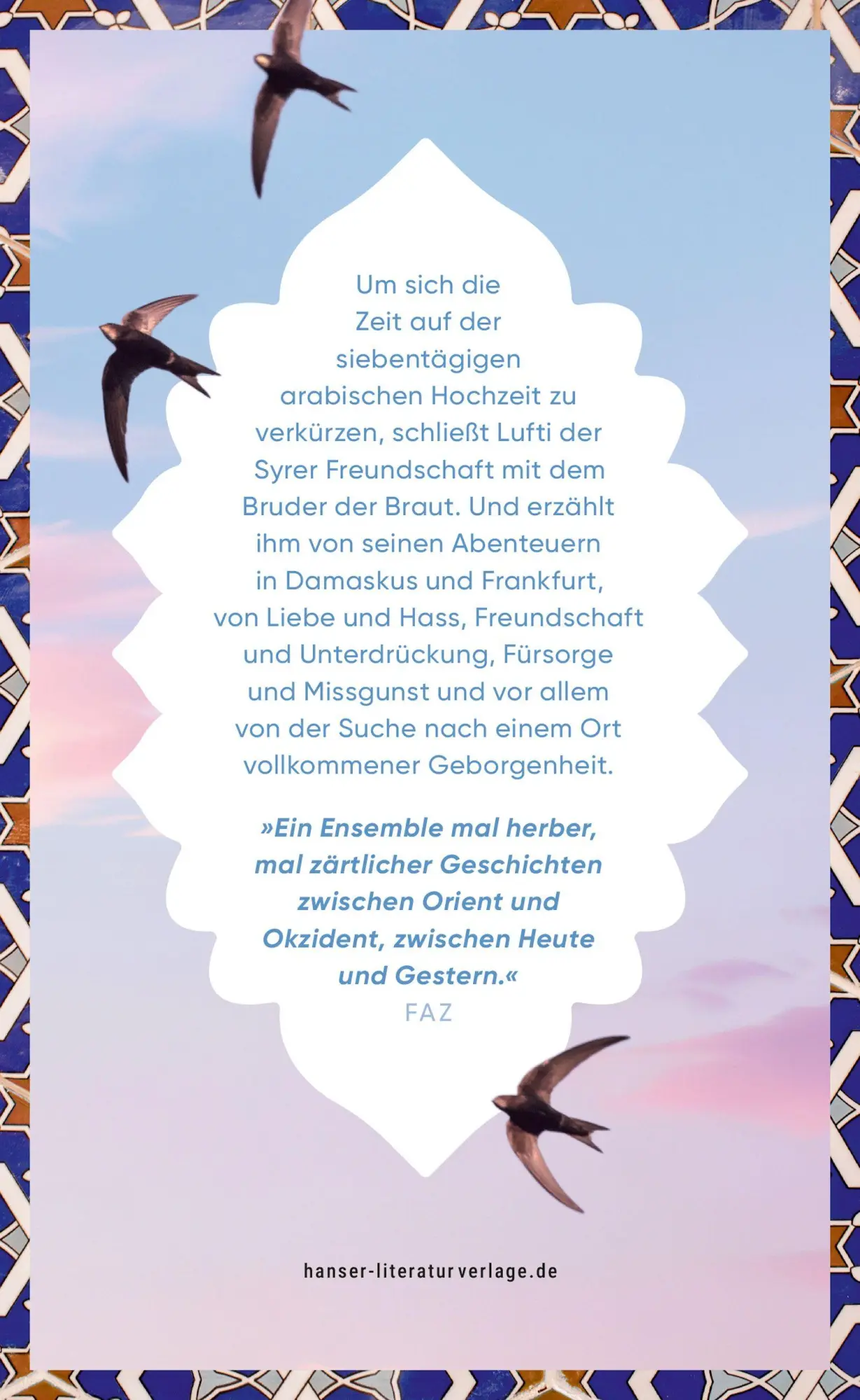 Bild: 9783446286238 | Die Sehnsucht der Schwalbe | Roman | Rafik Schami | Taschenbuch | 2026