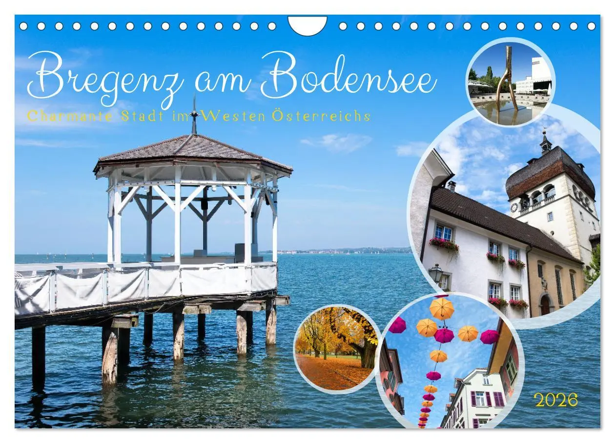 Cover: 9783457316238 | Bregenz am Bodensee (Wandkalender 2026 DIN A4 quer), CALVENDO...