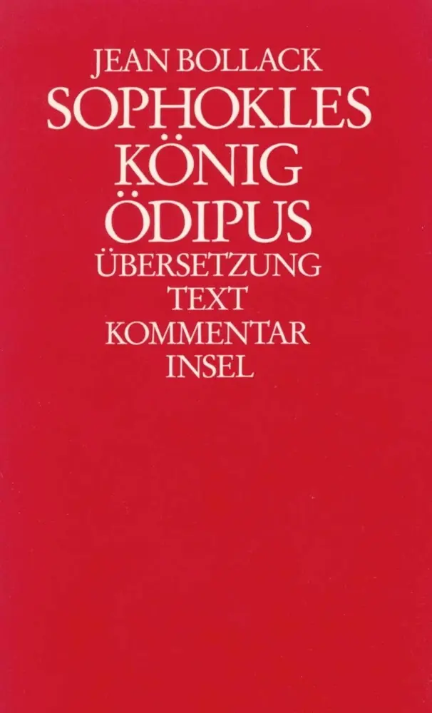 Cover: 9783458166238 | Sophokles, König Ödipus, 2 Bde. | Übersetzung, Text, Kommentar; Essays
