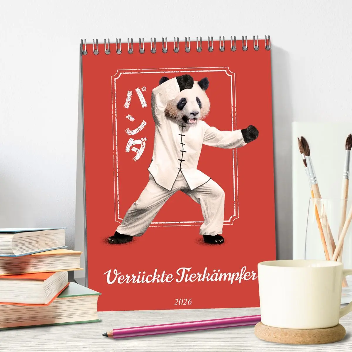 Bild: 9783516336238 | Verrückte Tier Kämpfer (Tischkalender 2026 DIN A5 hoch), CALVENDO...
