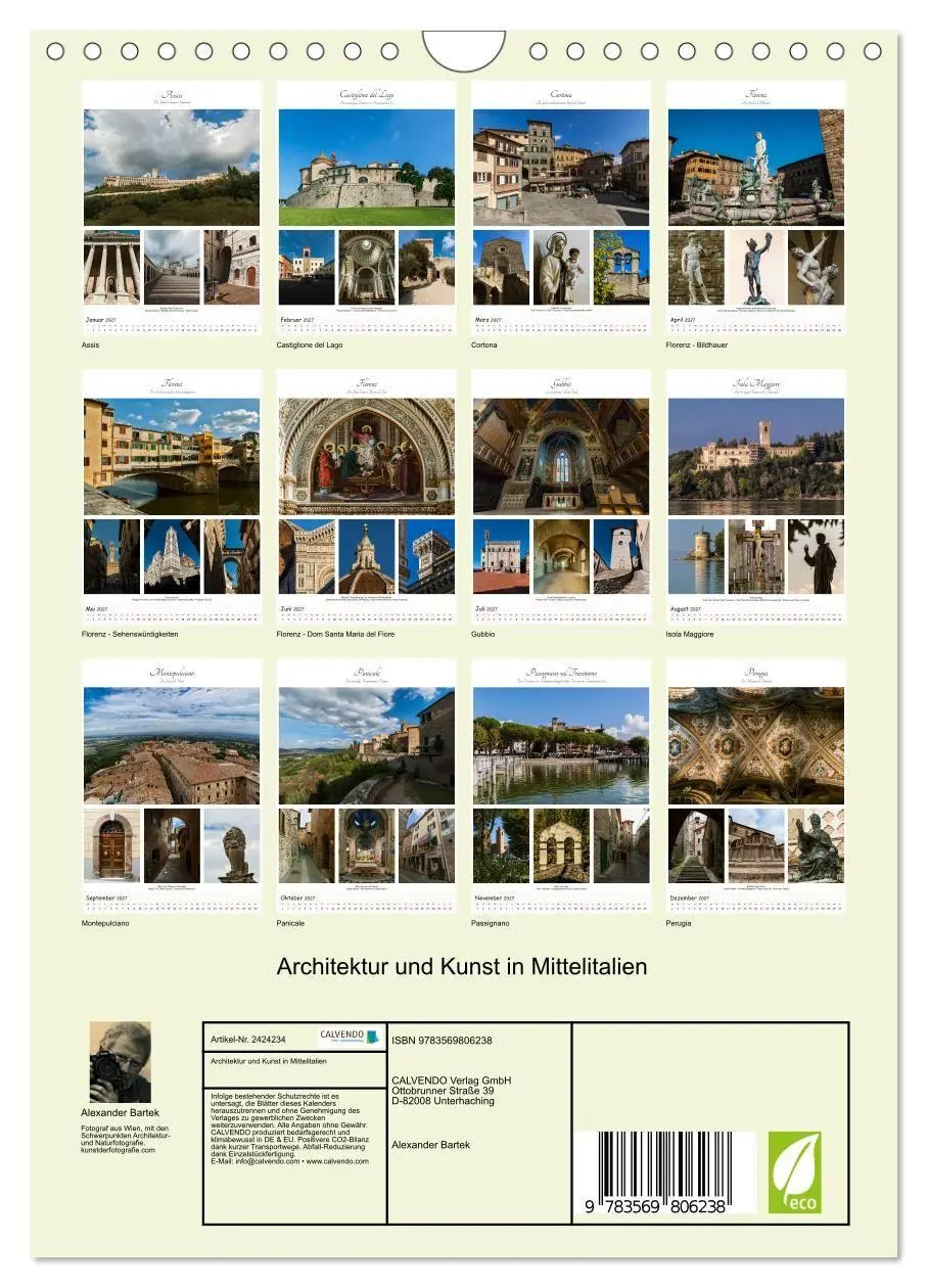 Bild: 9783569806238 | Architektur und Kunst in Mittelitalien (Wandkalender 2027 DIN A4...