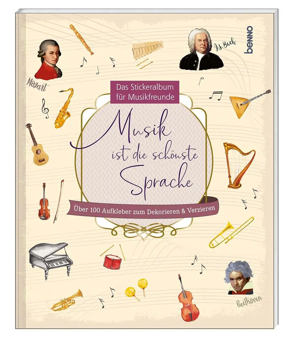 Cover: 9783746256238 | Stickeralbum »Musik ist die schönste Sprache« | Taschenbuch | 8 S.