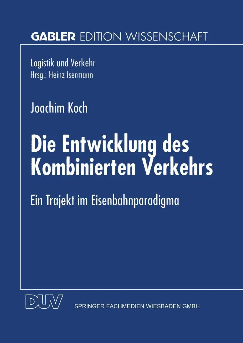 Cover: 9783824466238 | Die Entwicklung des Kombinierten Verkehrs | Joachim Koch | Taschenbuch