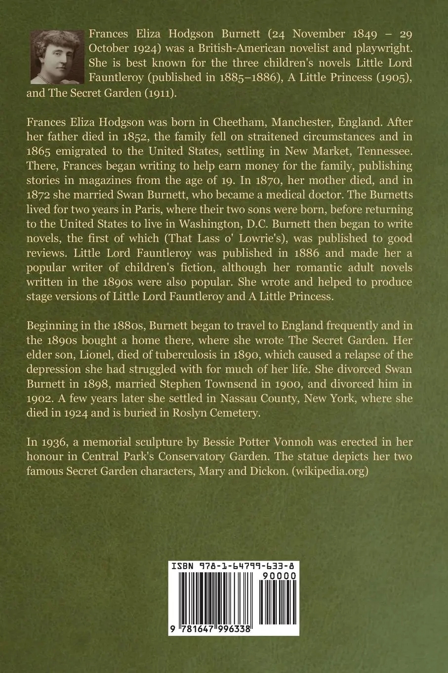Rückseite: 9781647996338 | A Little Princess | Frances Hodgson Burnett | Taschenbuch | Englisch
