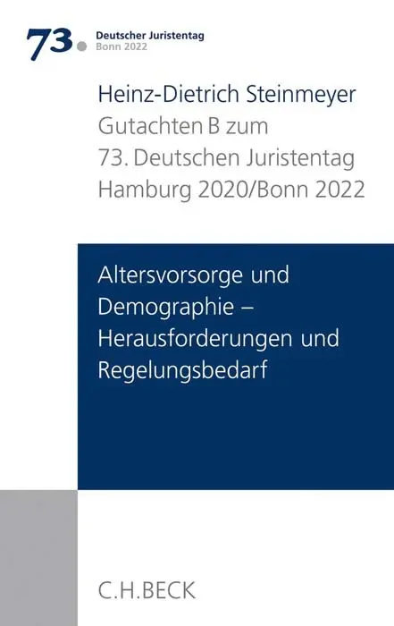 Cover: 9783406746338 | Verhandlungen des 73. Deutschen Juristentages Hamburg 2020 / Bonn...