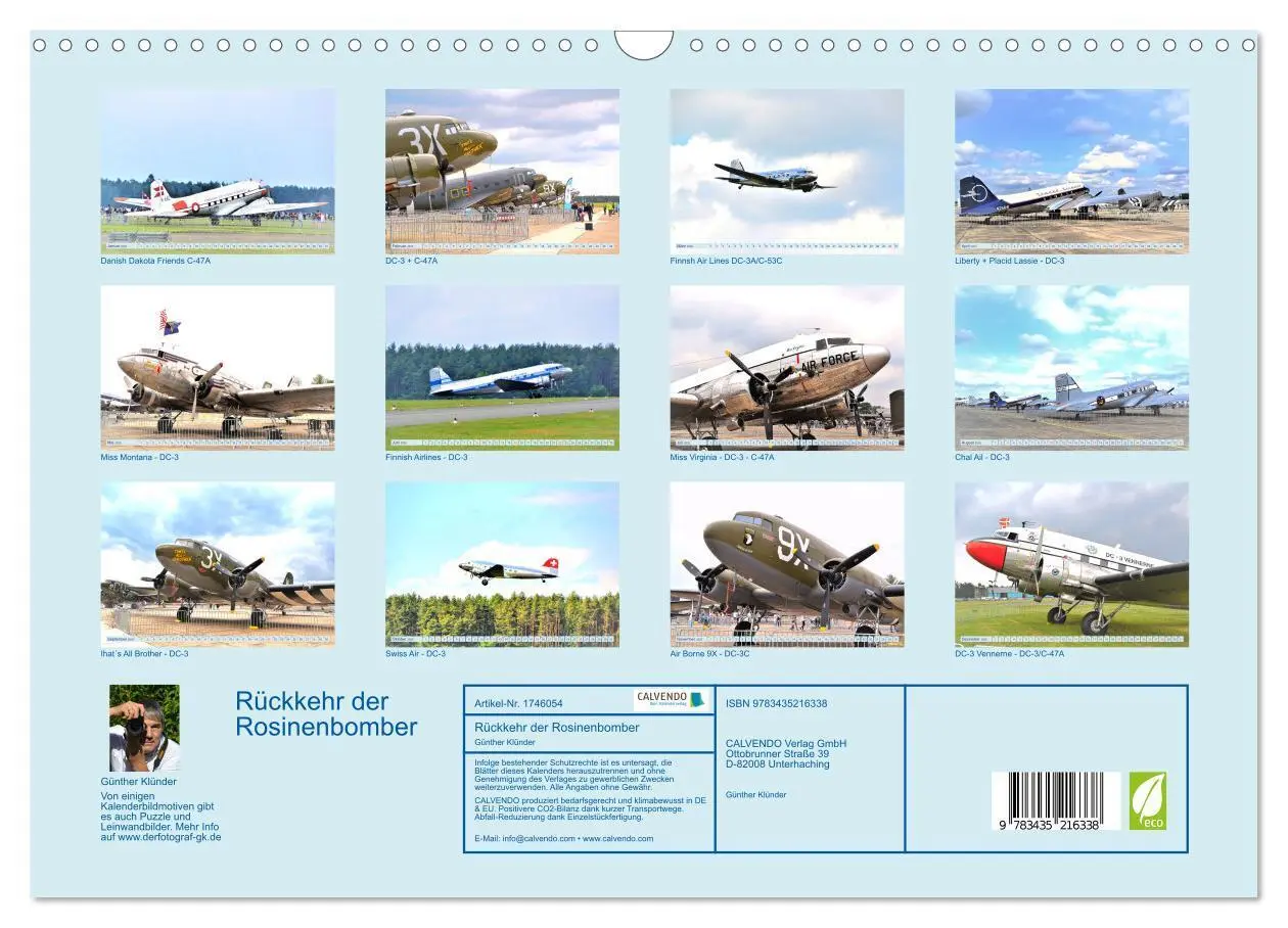 Bild: 9783435216338 | Rückkehr der Rosinenbomber (Wandkalender 2025 DIN A3 quer),...