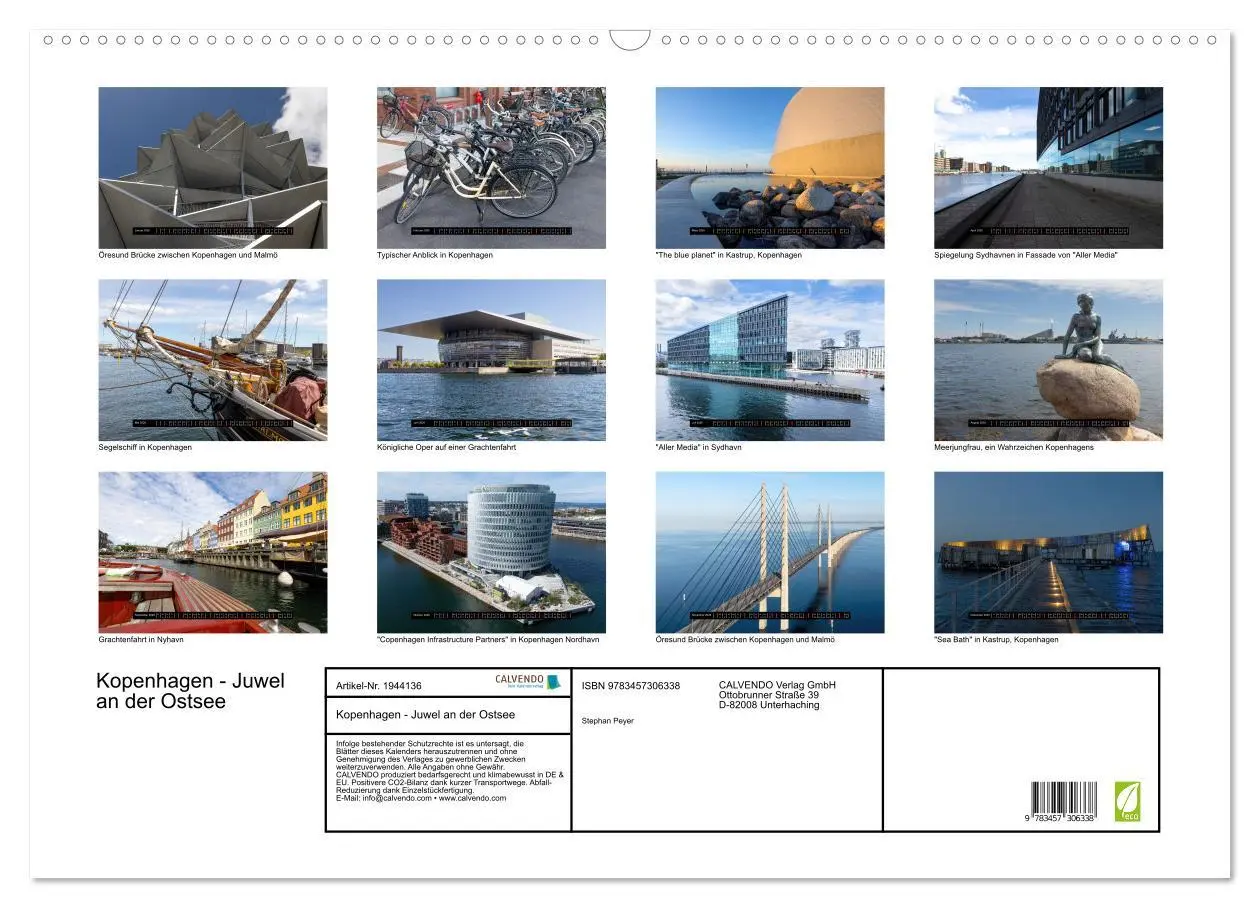 Bild: 9783457306338 | Kopenhagen - Juwel an der Ostsee (Wandkalender 2026 DIN A2 quer),...