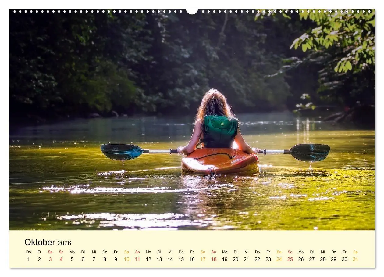 Bild: 9783457546338 | Kajak Abenteuer (Wandkalender 2026 DIN A2 quer), CALVENDO...