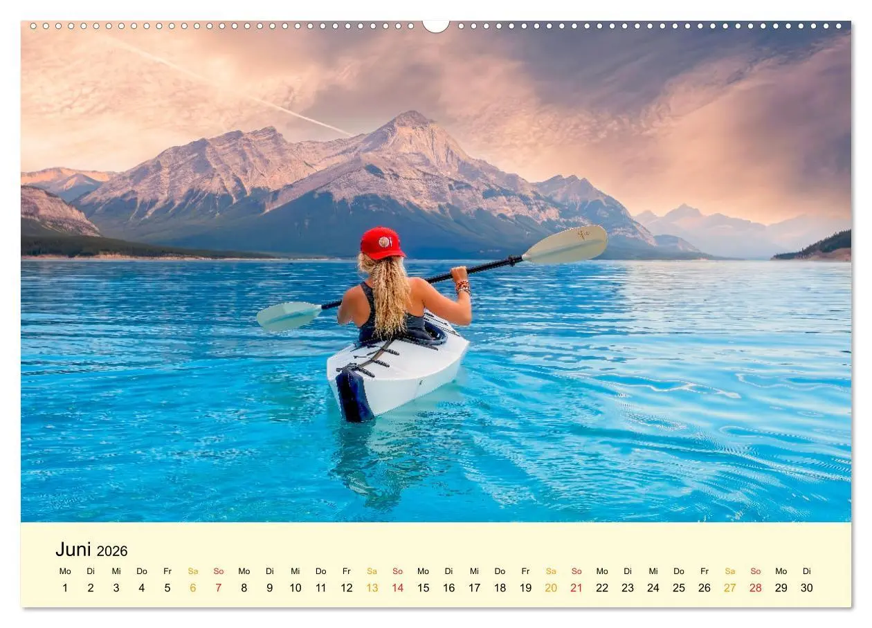 Bild: 9783457546338 | Kajak Abenteuer (Wandkalender 2026 DIN A2 quer), CALVENDO...
