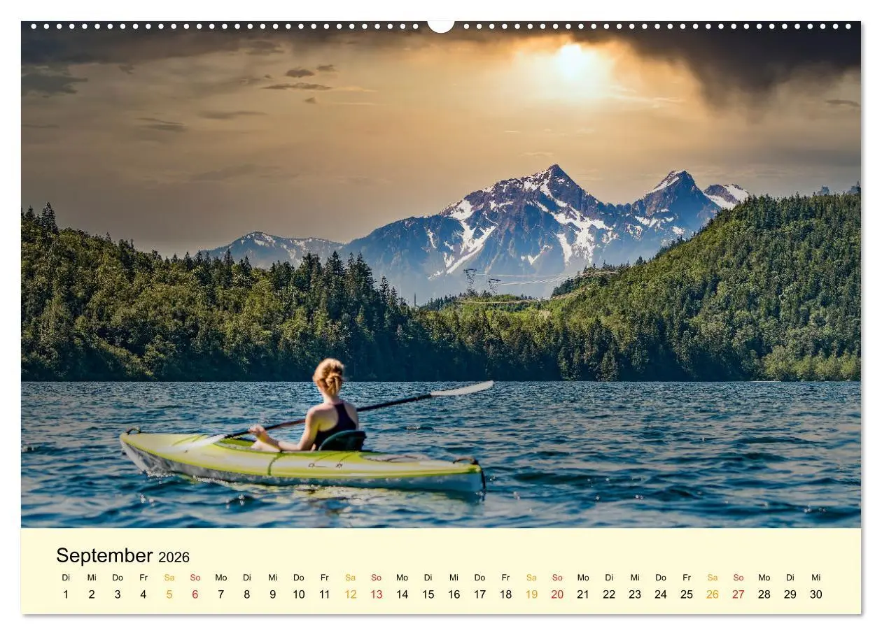 Bild: 9783457546338 | Kajak Abenteuer (Wandkalender 2026 DIN A2 quer), CALVENDO...