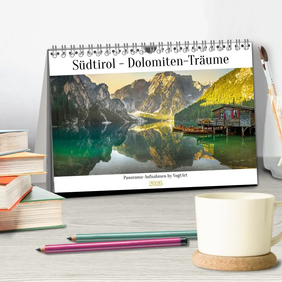 Bild: 9783457616338 | Südtirol - Dolomiten-Träume by VogtArt (Tischkalender 2026 DIN A5...