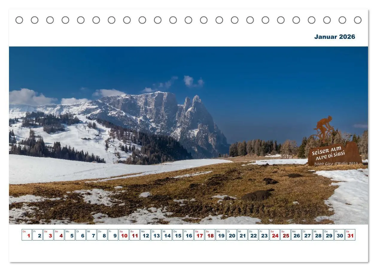 Bild: 9783457616338 | Südtirol - Dolomiten-Träume by VogtArt (Tischkalender 2026 DIN A5...