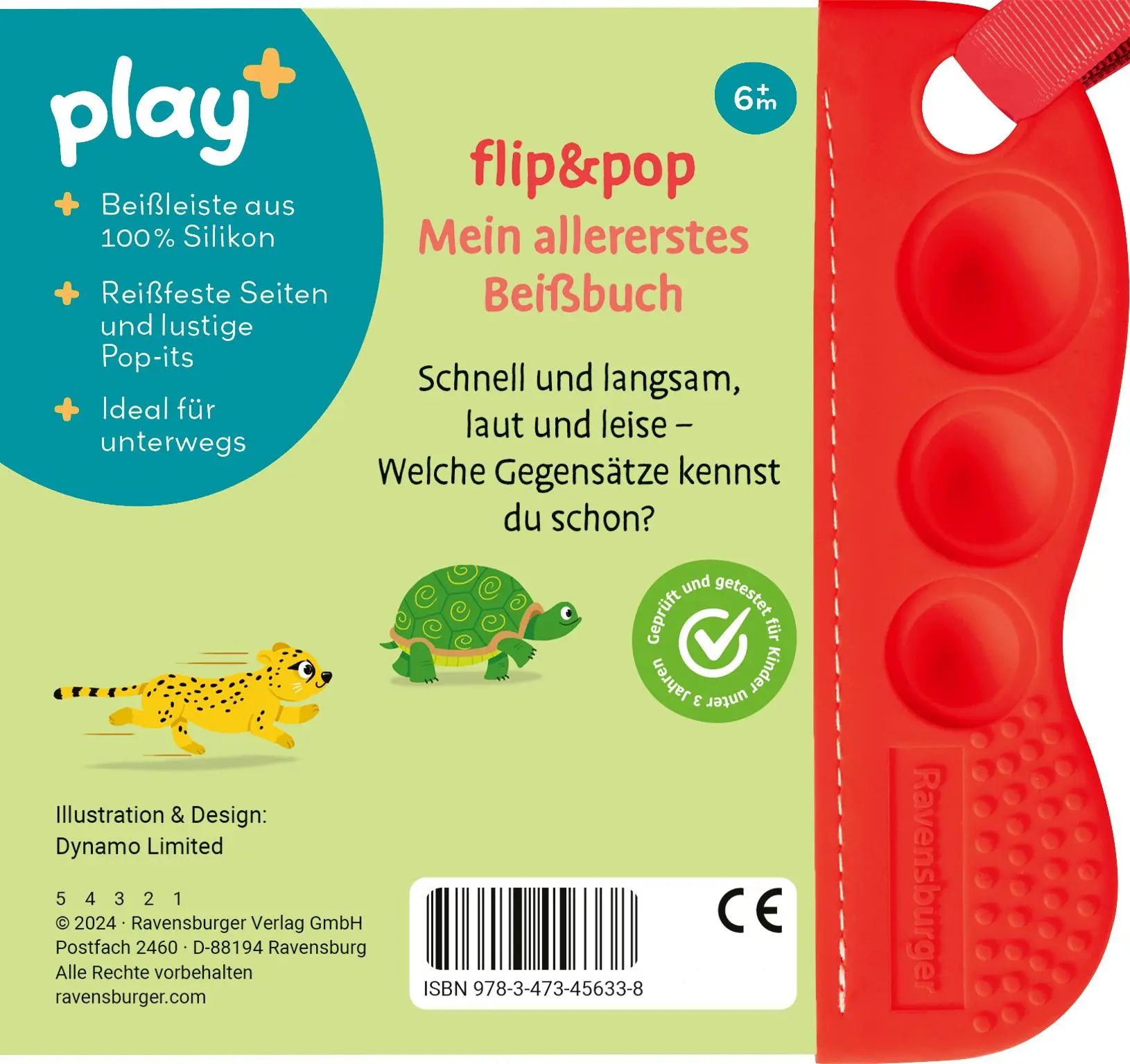 Rückseite: 9783473456338 | Play+ flip&amp;pop Erste Gegensätze - ab 6 Monate | Dynamo Limited | Buch