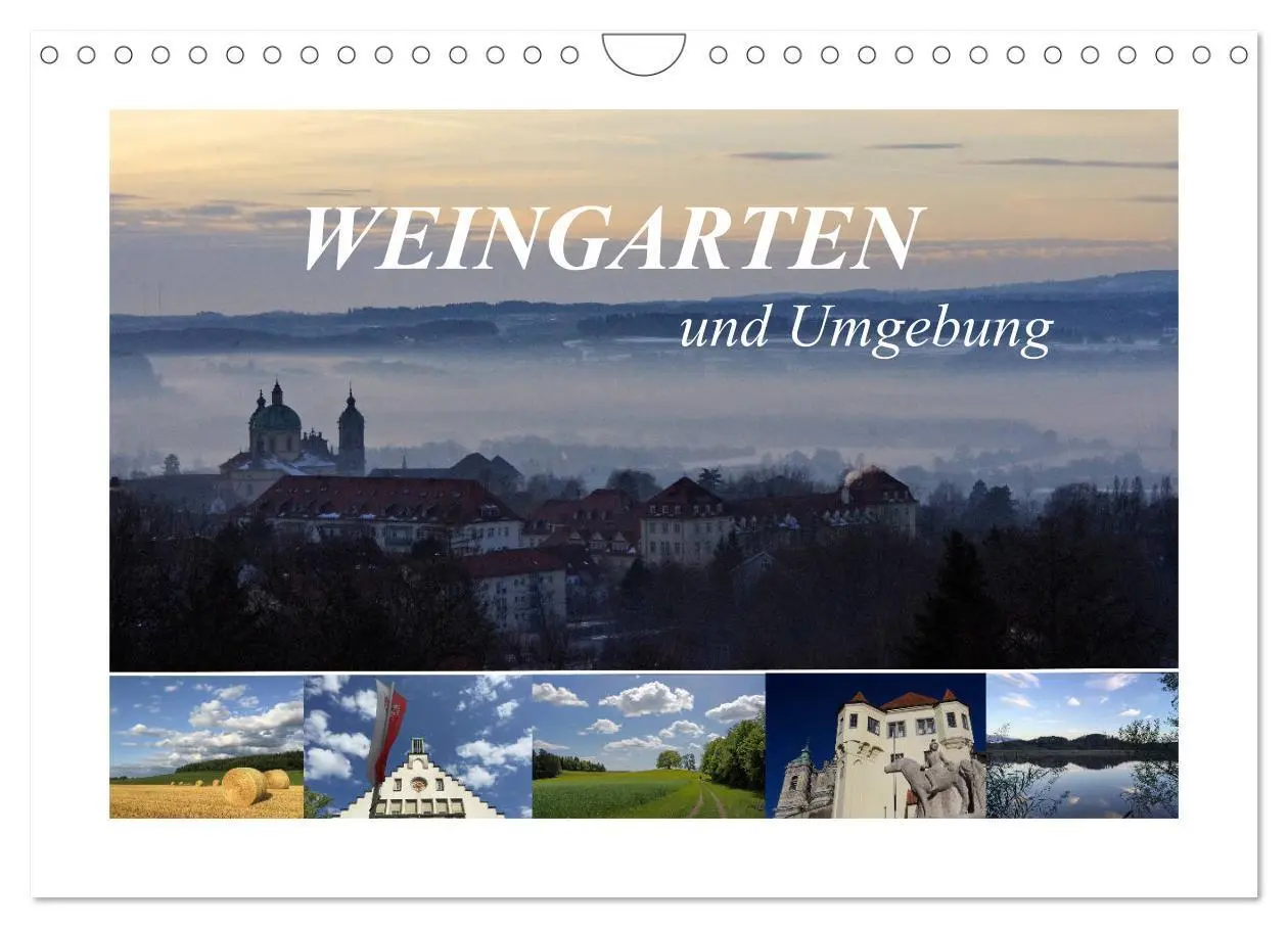 Cover: 9783516016338 | Weingarten und Umgebung 2026 (Wandkalender 2026 DIN A4 quer),...