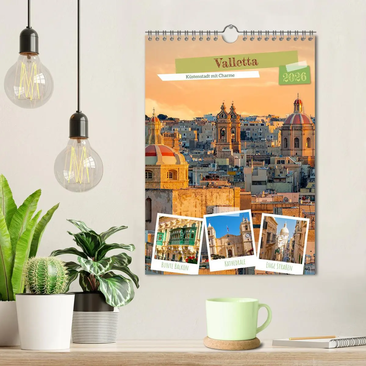 Bild: 9783516326338 | Valletta - Küstenstadt mit Charme (Wandkalender 2026 DIN A4 hoch),...