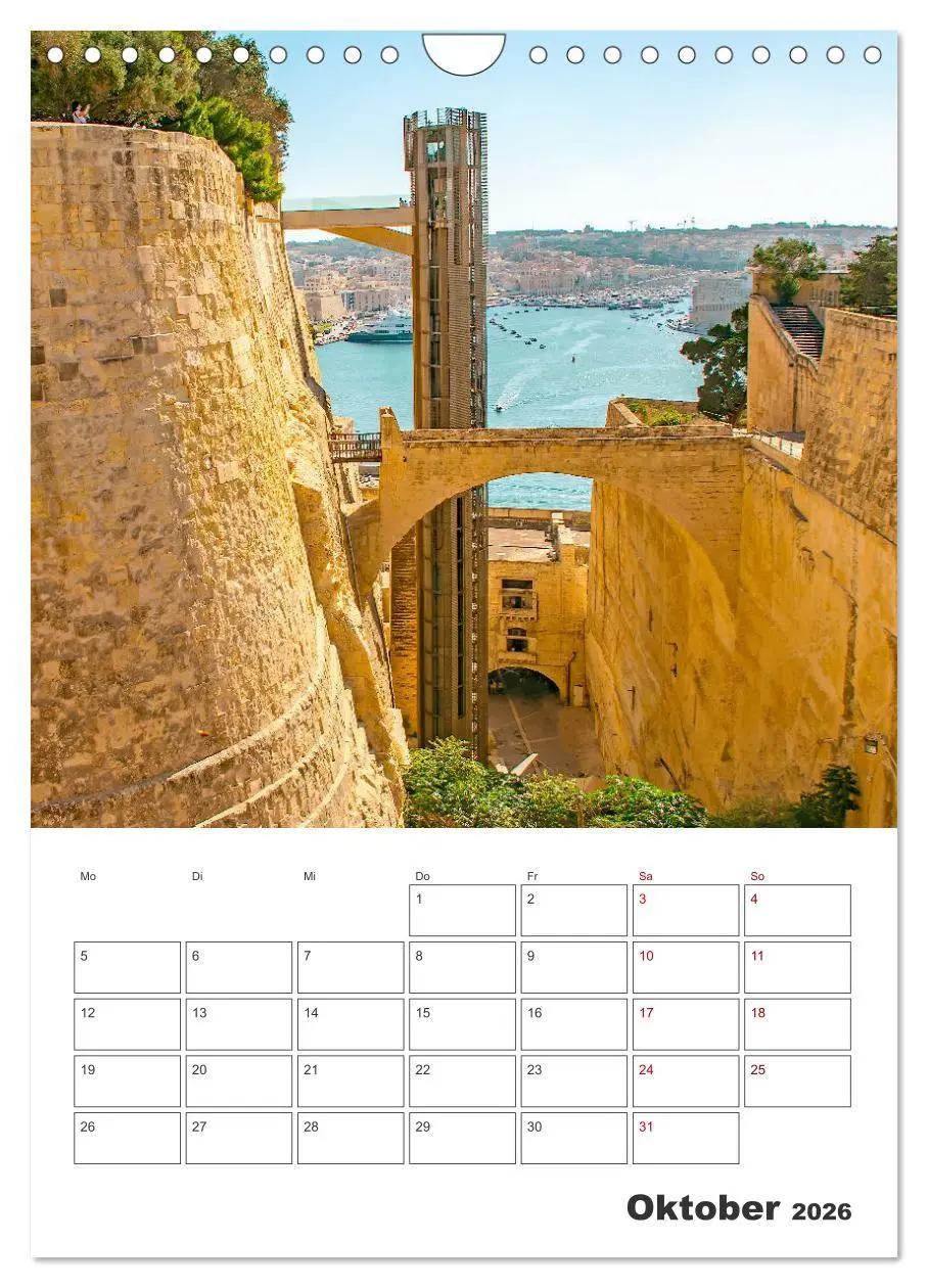 Bild: 9783516326338 | Valletta - Küstenstadt mit Charme (Wandkalender 2026 DIN A4 hoch),...