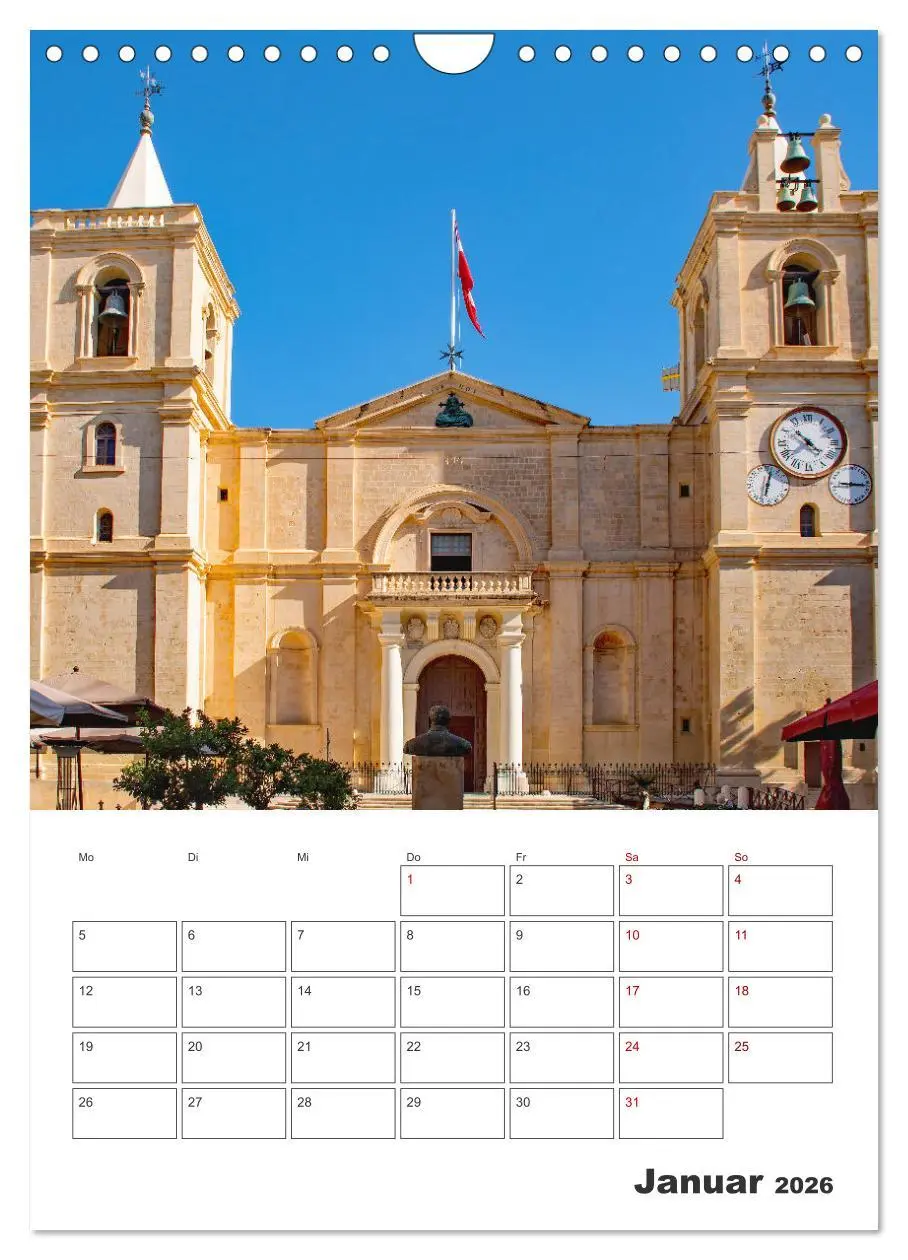 Bild: 9783516326338 | Valletta - Küstenstadt mit Charme (Wandkalender 2026 DIN A4 hoch),...