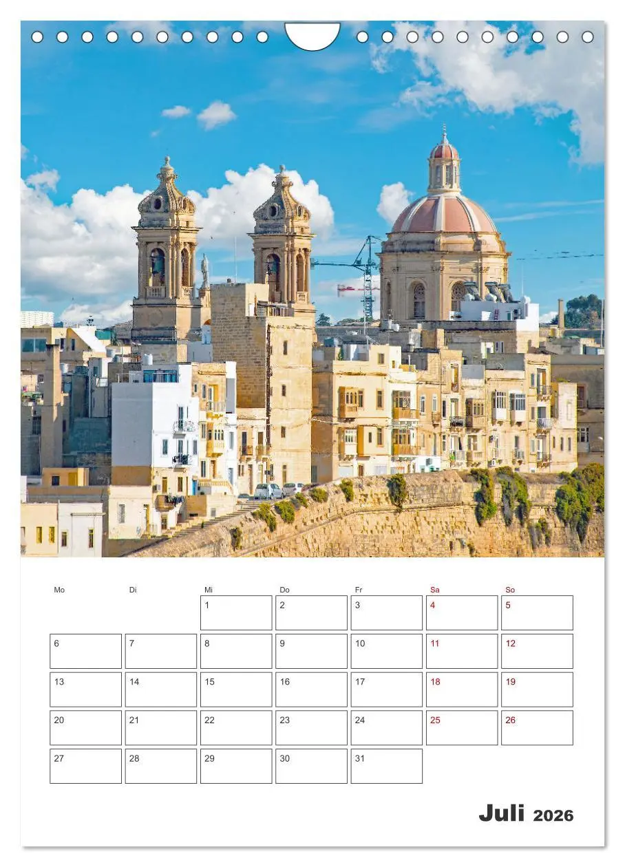 Bild: 9783516326338 | Valletta - Küstenstadt mit Charme (Wandkalender 2026 DIN A4 hoch),...