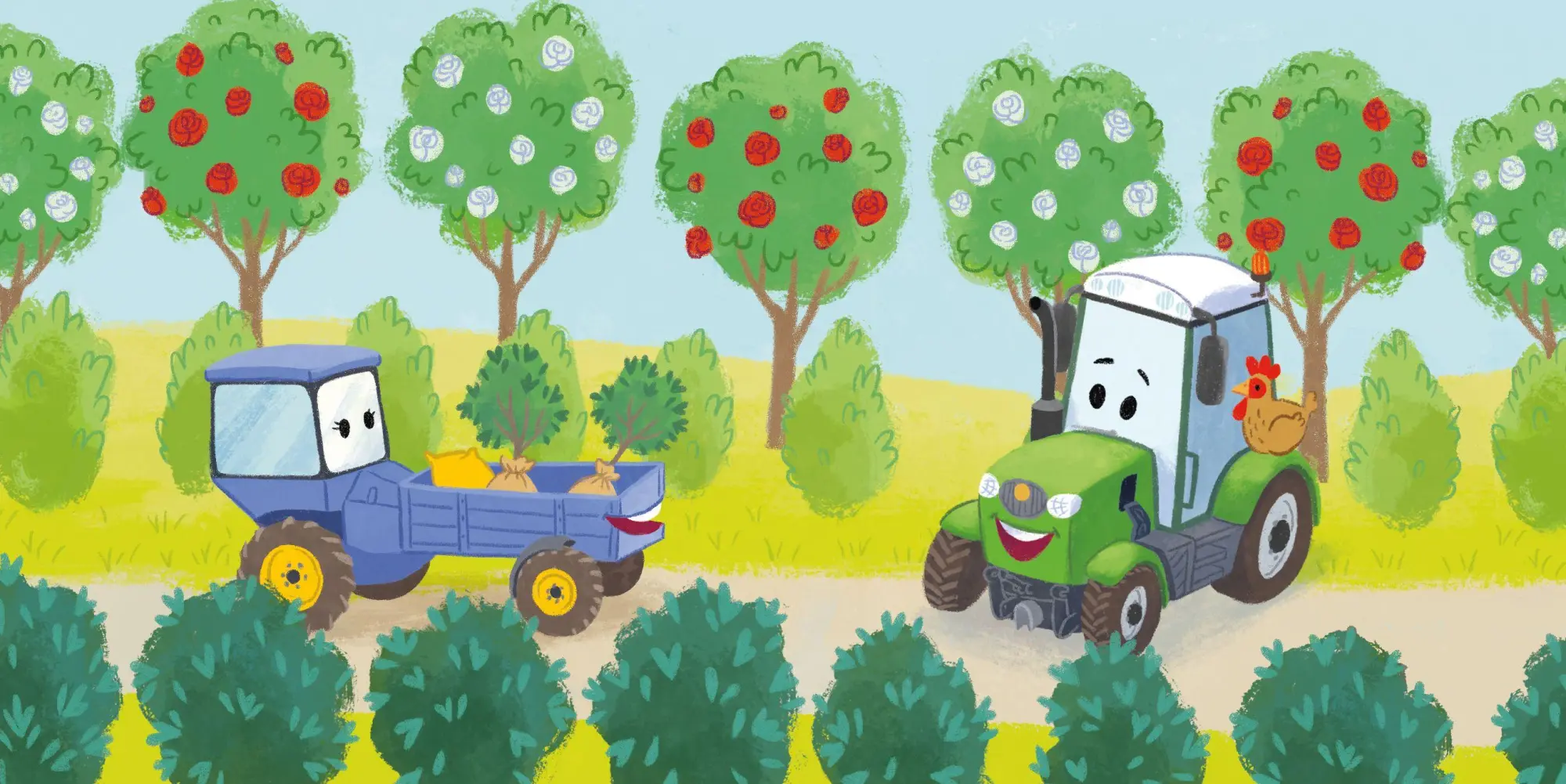 Bild: 9783734816338 | Kleine bunte Buggy-Welt - Traktor Leonards Fahrzeug-Freunde &amp;...