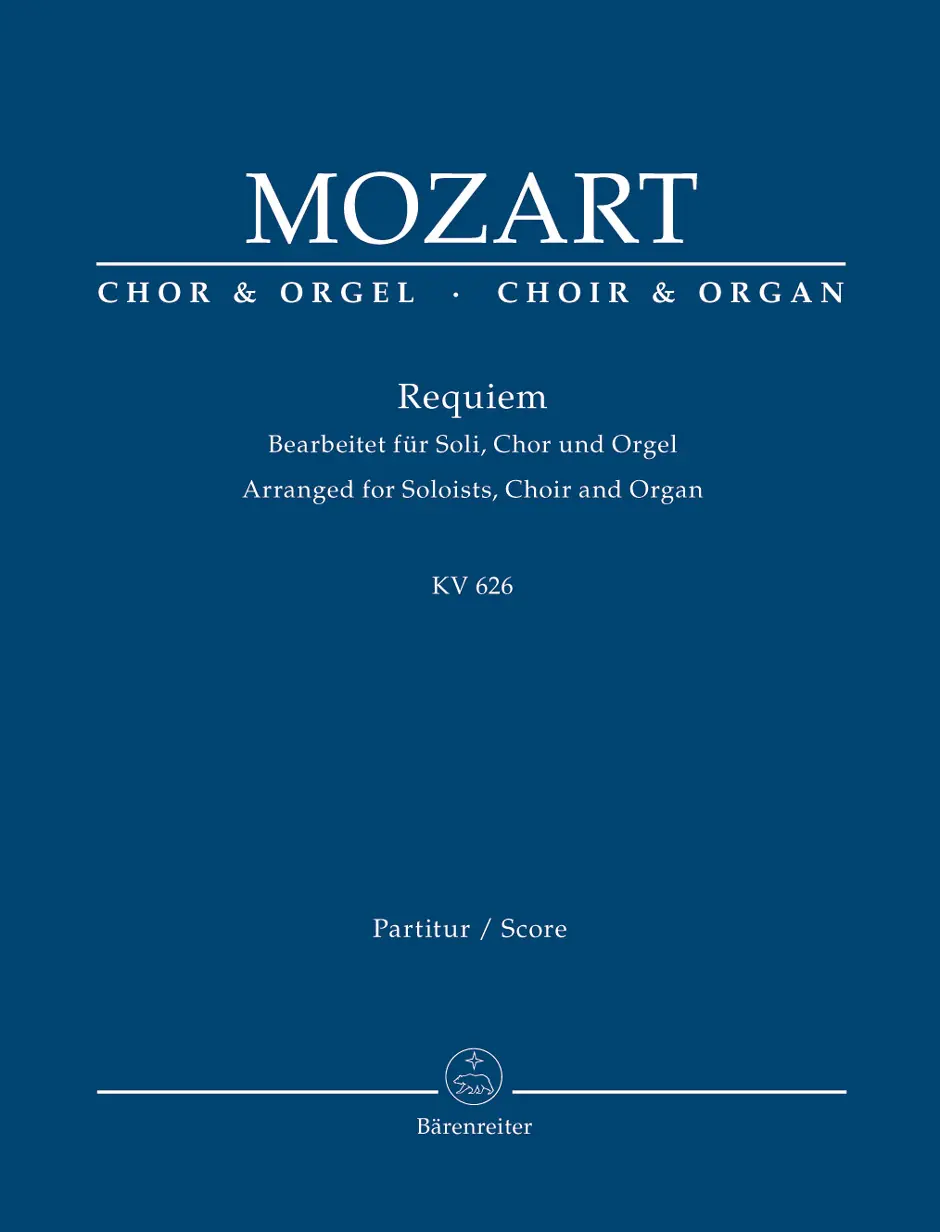 Cover: 9790006526338 | Requiem K.626 | Bearbeitet für Soli, Chor und Orgel - Partitur, Noten