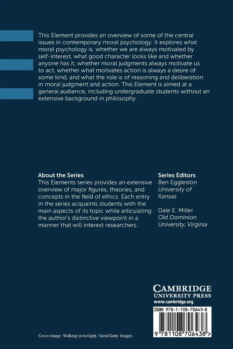 Rückseite: 9781108706438 | Moral Psychology | Christian B. Miller | Taschenbuch | Englisch | 2021