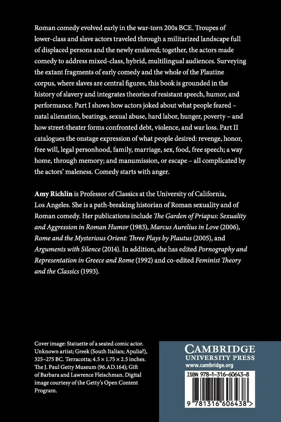 Rückseite: 9781316606438 | Slave Theater in the Roman Republic | Amy Richlin | Taschenbuch | 2019