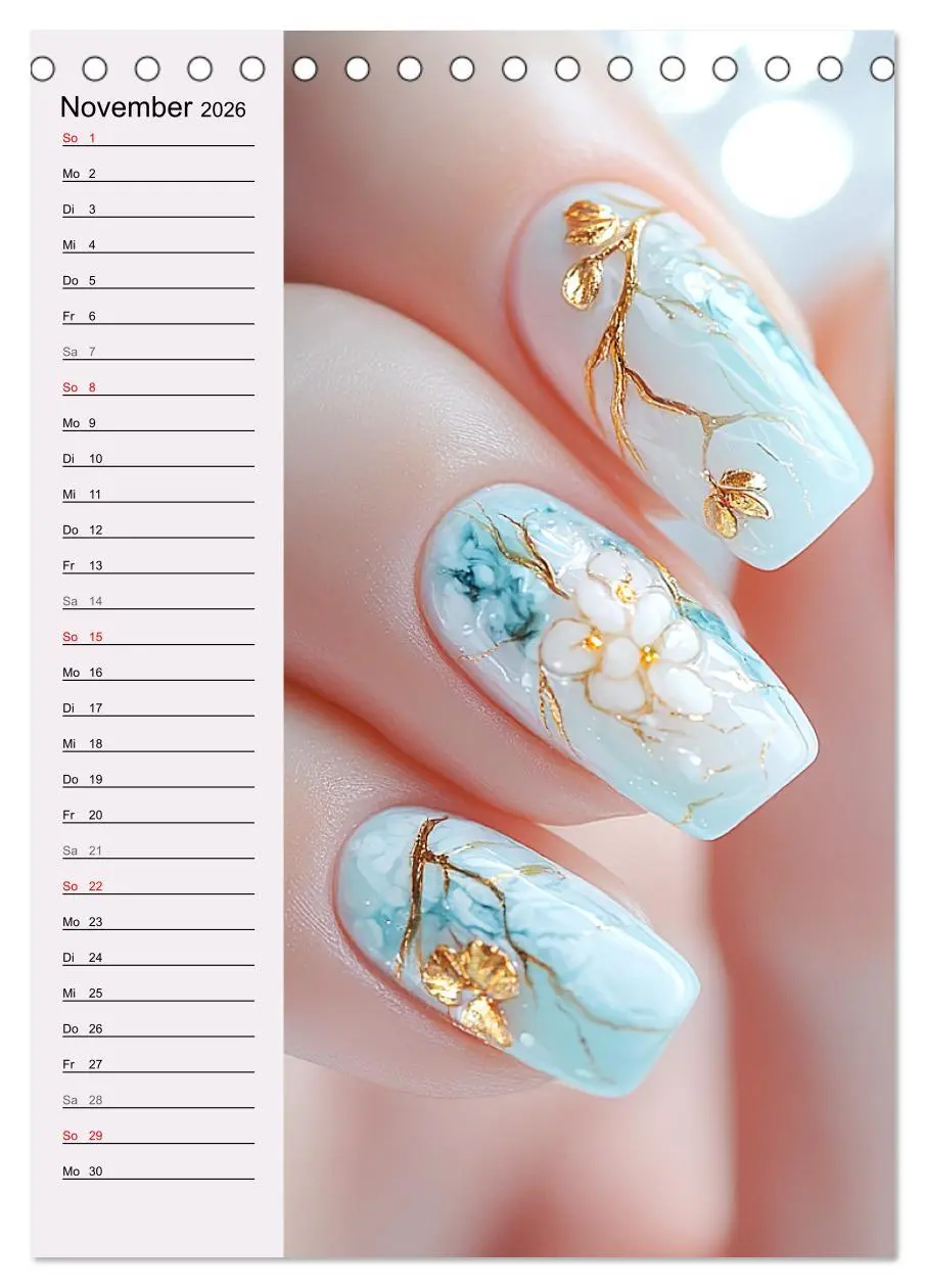 Bild: 9783516246438 | Nageldesign. Außergewöhnliche Fingernägel (Tischkalender 2026 DIN...
