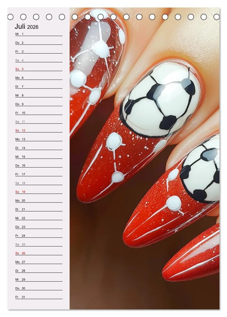 Bild: 9783516246438 | Nageldesign. Außergewöhnliche Fingernägel (Tischkalender 2026 DIN...
