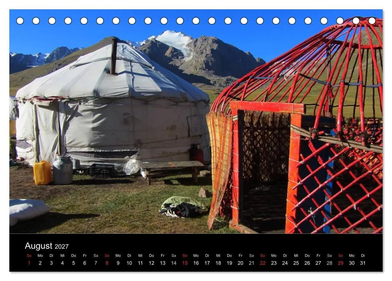 Bild: 9783594156438 | Kirgistan 2027 (Tischkalender 2027 DIN A5 quer), CALVENDO...