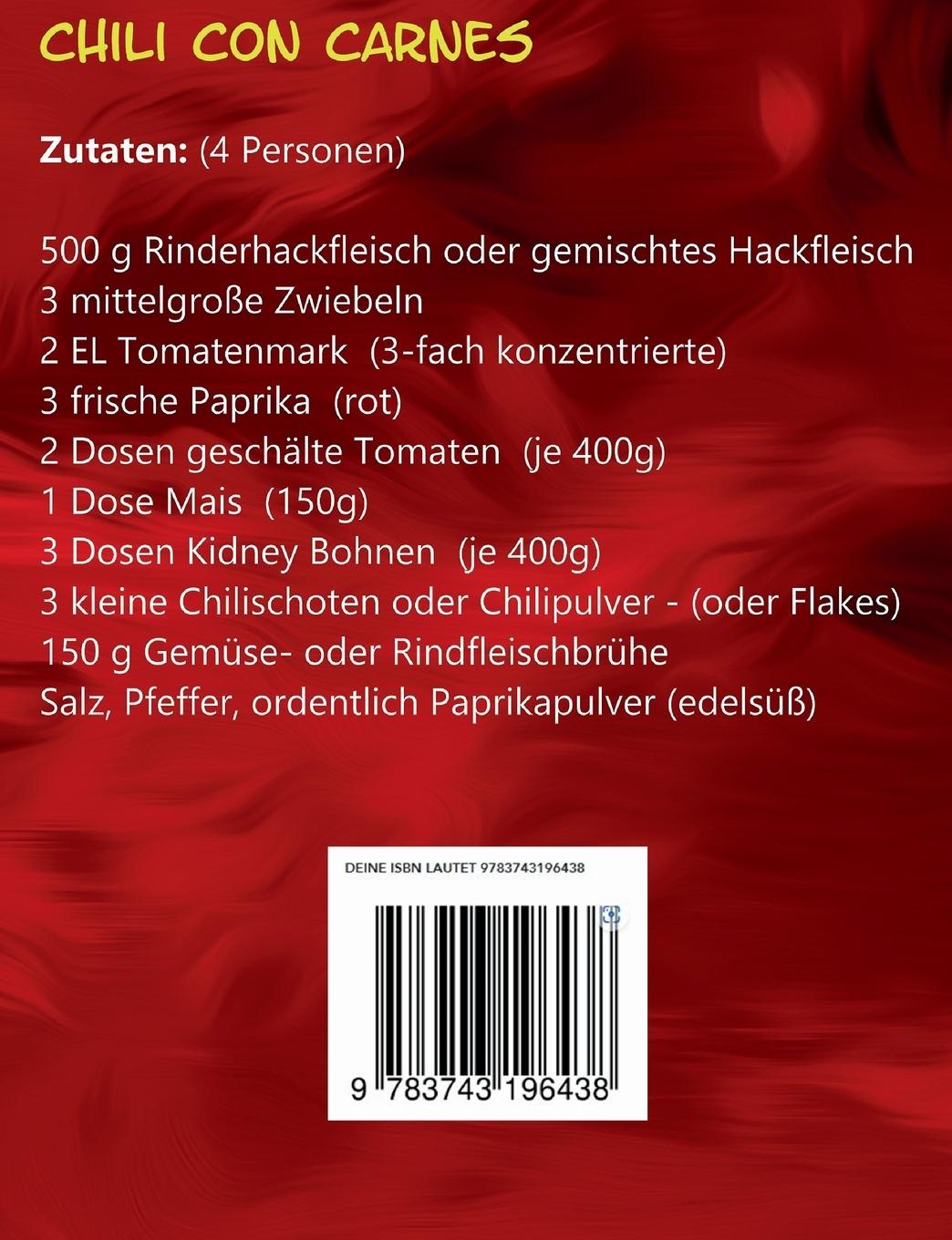 Rückseite: 9783743196438 | Lollo`s Kochstudio | Ich habe da schon mal was vorbereitet | Herbst
