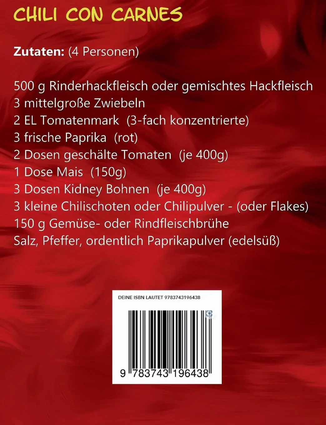 Rückseite: 9783743196438 | Lollo`s Kochstudio | Ich habe da schon mal was vorbereitet | Herbst