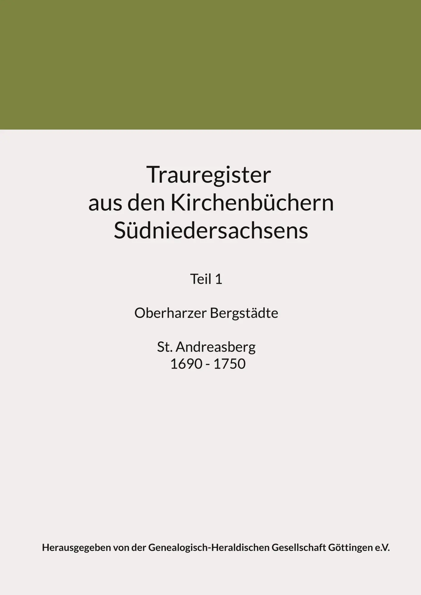 Cover: 9783837006438 | Trauregister aus den Kirchenbüchern Südniedersachsens | V. | Buch