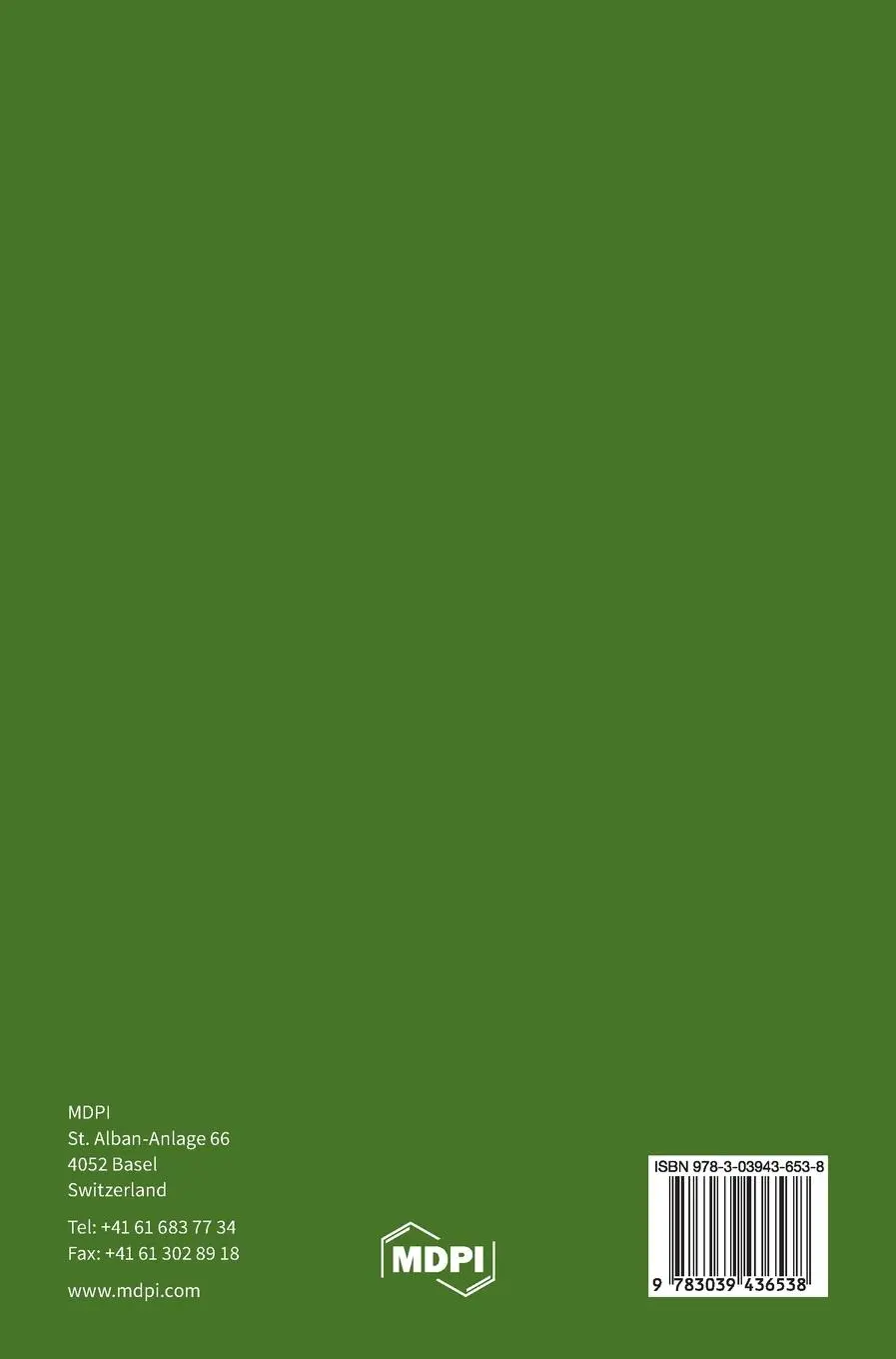 Rückseite: 9783039436538 | Seed Dormancy | Molecular Control of Its Induction and Alleviation